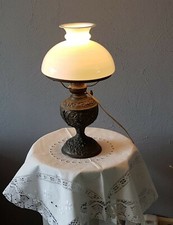 Opalglas-Lampenglas Für Petroleumlampen – Beige, Glänzend, 145 Mm Durchmesser